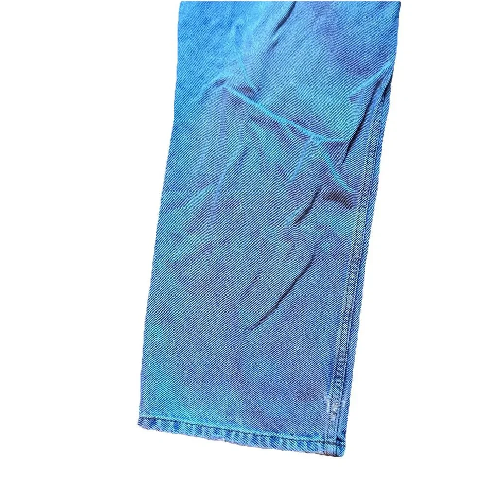 LL Bean Double L Hidden Comfort Waist Natural Fit Denim Blue Jeans Men's 42x32